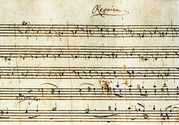     "Requiem", K. 626 by Wolfgang Amadeus Mozart (autograph score) 